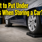 What to put under tires when storing a car?