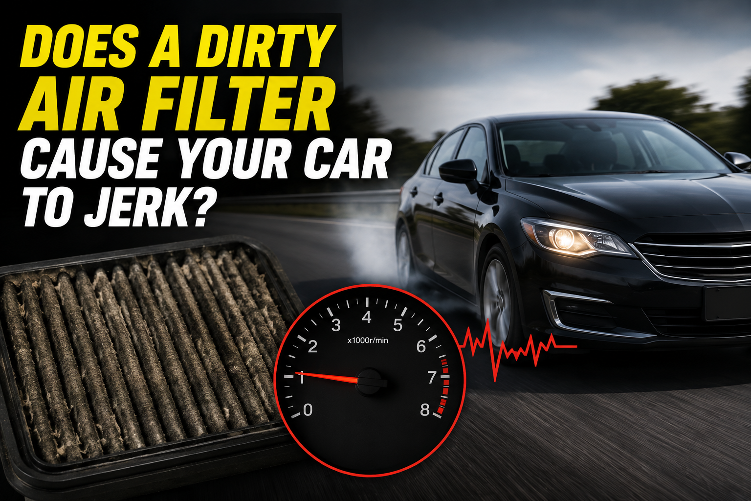 Does a Dirty Air Filter Cause Your Car to Jerk?