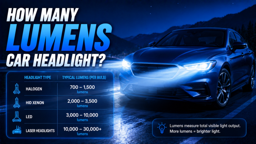 How Many Lumens Is a Car Headlight?