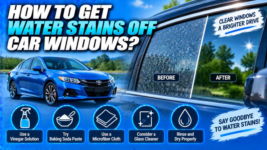 How to Get Water Stains Off Car Windows?