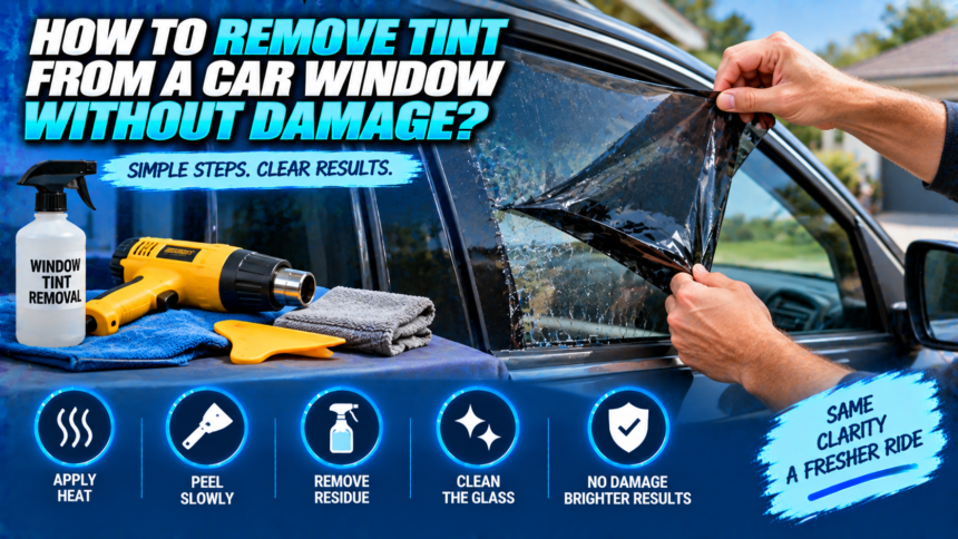 How to Remove Tint From a Car Window Without Damage?