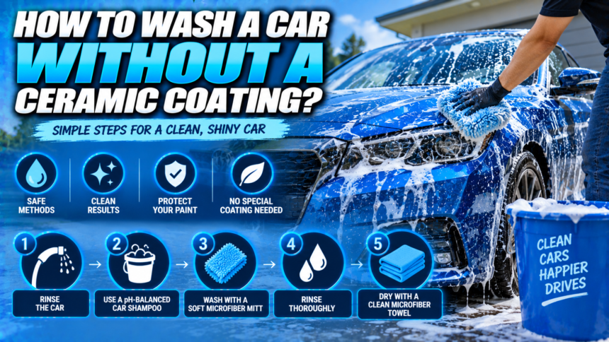 How to Wash a Car Without a Ceramic Coating?