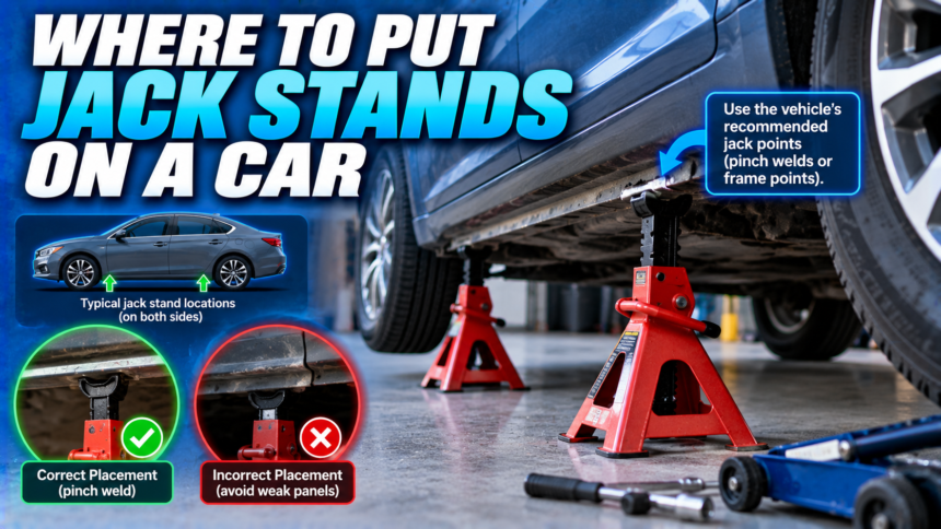 Where to Put Jack Stands on a Car