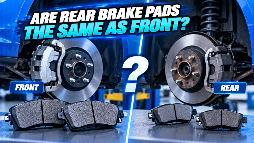 Are Rear Brake Pads the Same as Front?